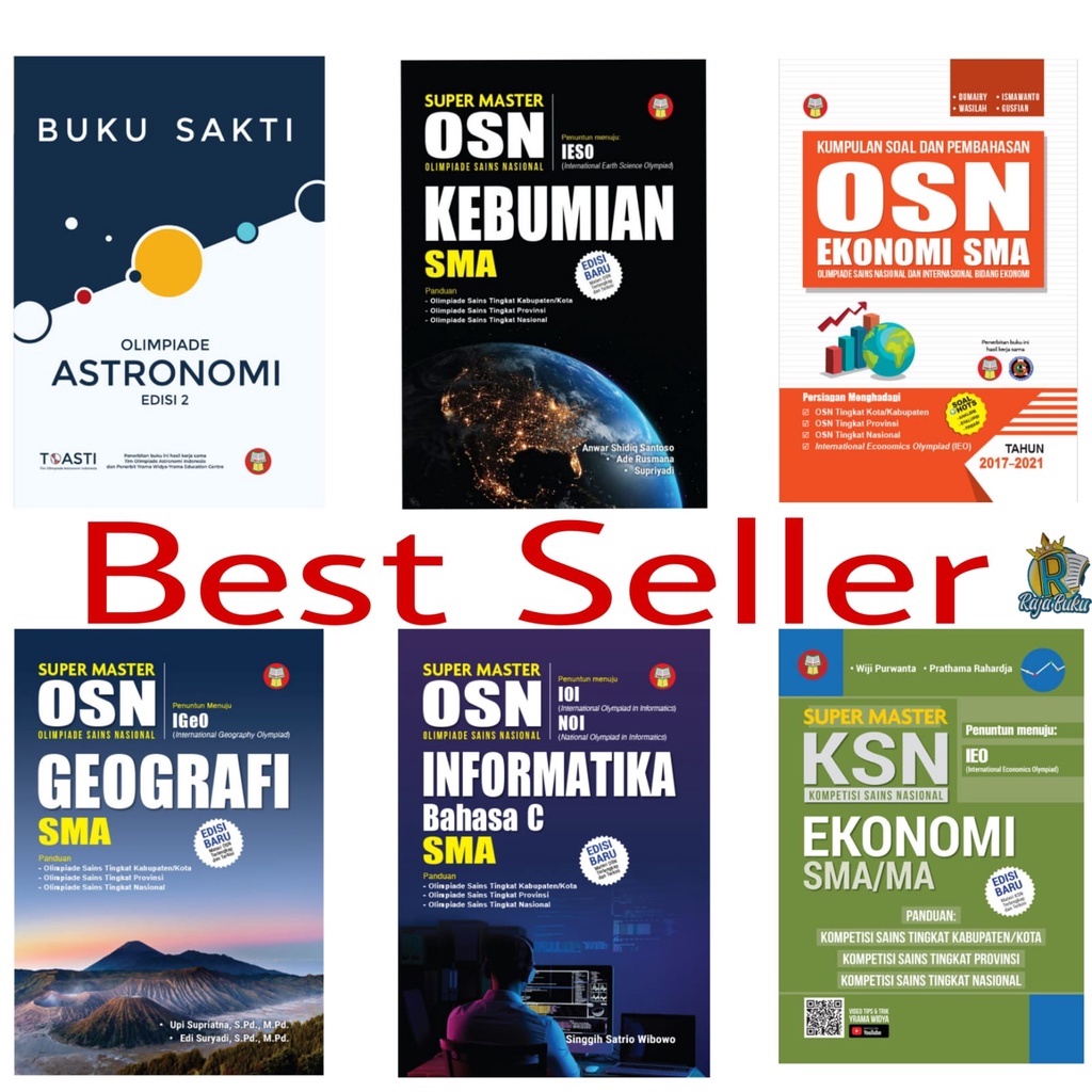 Buku OSN/KSN/Olimpiade Astronomi/Kebumian/Geografi/Informatika/Ekonomi SMA/MA