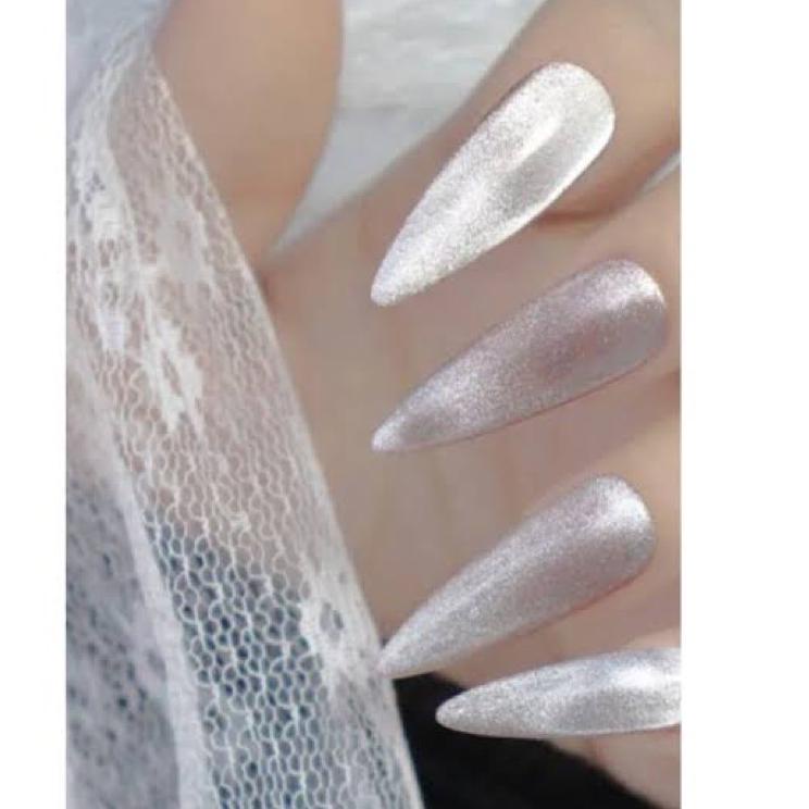 Termurah AS GEL 9D 5D SILVER CAT EYES 15ml GEL POLISH KUTEK GEL SILVER MATA KUCING KUTEK GEL SILVER 