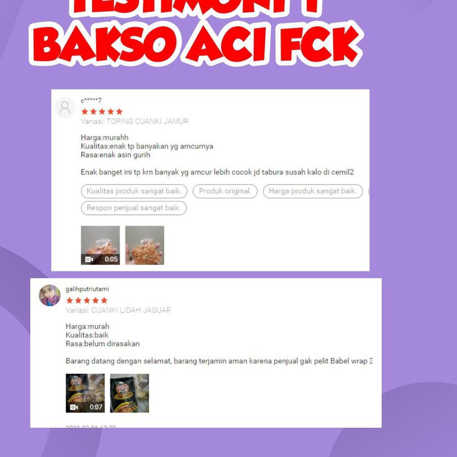 

⇫ BASO ACI FCK INSTAN TERLEZAT BAKSO ACI INSTAN TULANG RANGU FCK BELI 2 GRATIS 1 BISA COD ..,..