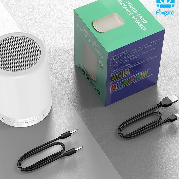 BISA COD ✔️✅COD LED Colorful lights bluetooth speaker smart RGB touch light Speaker Digital FM Radio