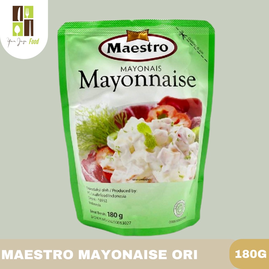 Maestro Light Mayonais/Mayonnaise Kurang Lemak [180g Pouch/100g Sachet]