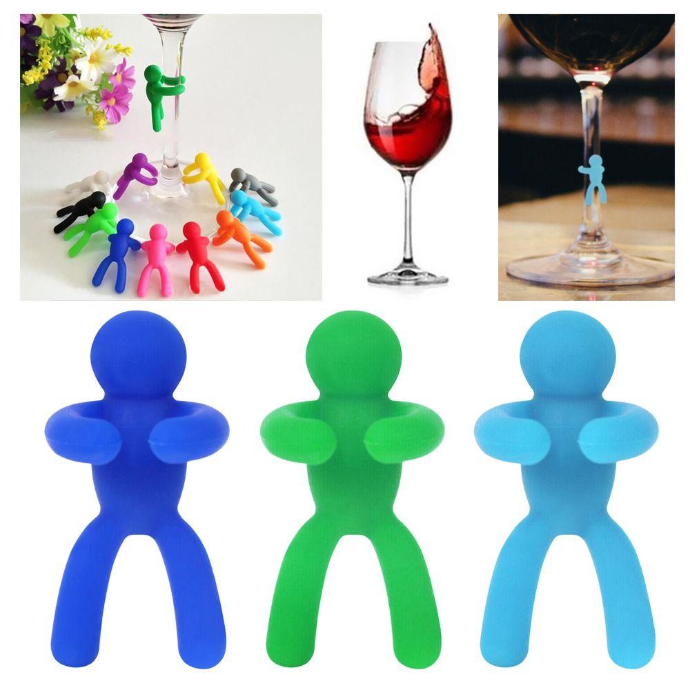 Preva Wine Glass Recognizer Label Barware Mixproof Aksesoris Minuman Charms Cocktail Picks Penanda Minuman