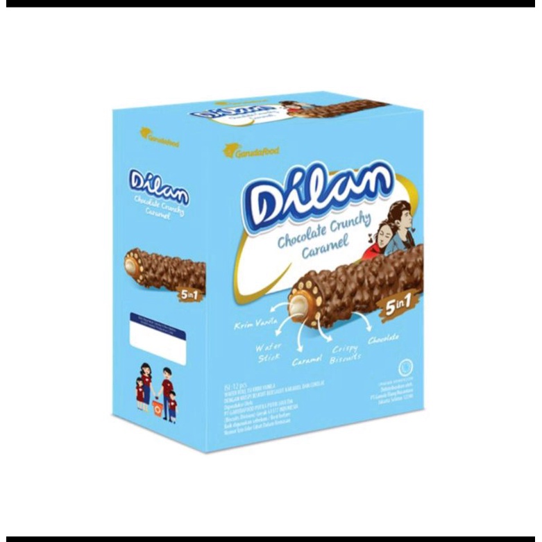 

Dilan Crunchy Choco Caramel 23 gr x 12 pcs (1box)