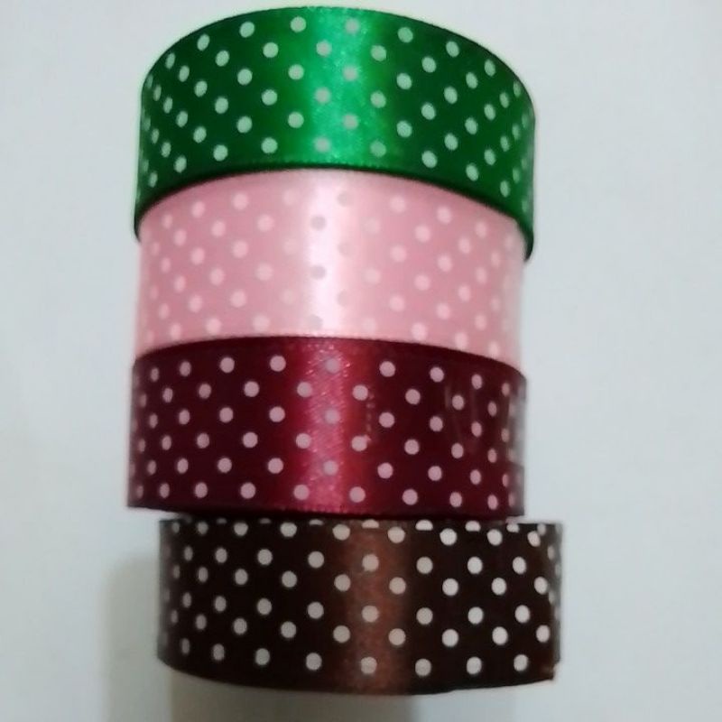 Pita SATIN POLKADOT 1inc ( 25mm) - 20Yards