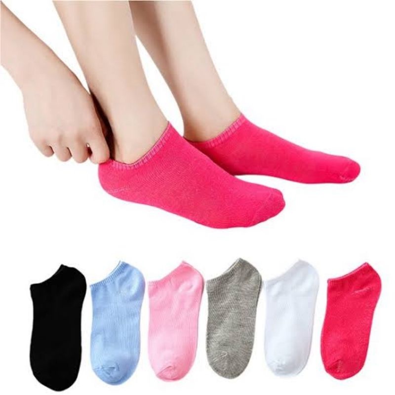 Kaos kaki mata kaki cewek/ Kaos kaki pendek polos cewek / Kaos kaki pendek ankle cewek