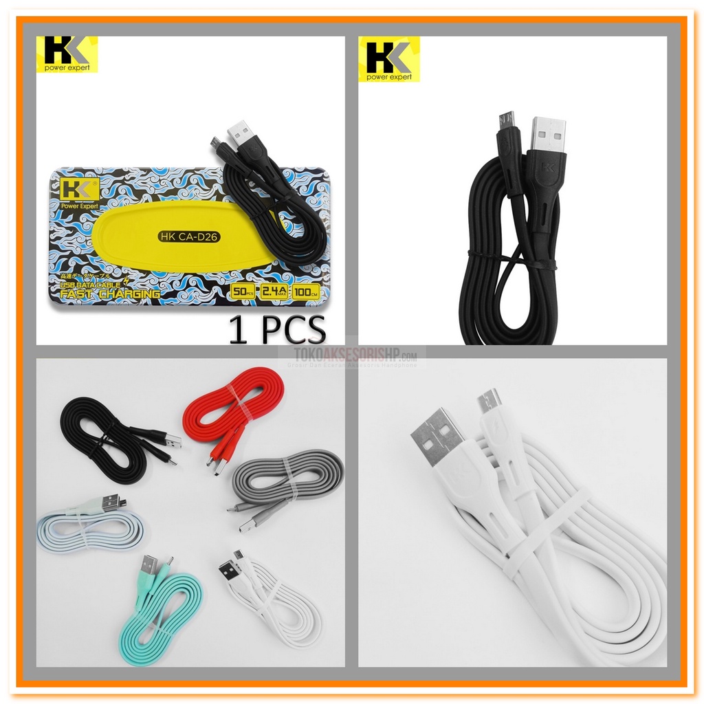 Kabel Data HK CA-D26 Box Tissue Micro / iPhone Lightning / Type C 2.4A