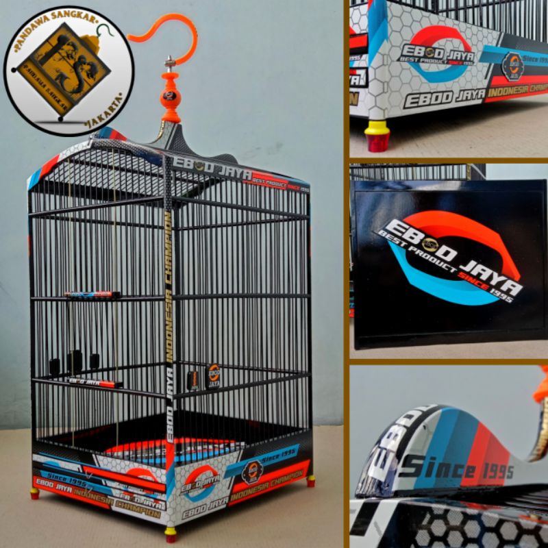 SANGKAR/KANDANG KOTAK EBOD JAYA DECAL CHAMPION