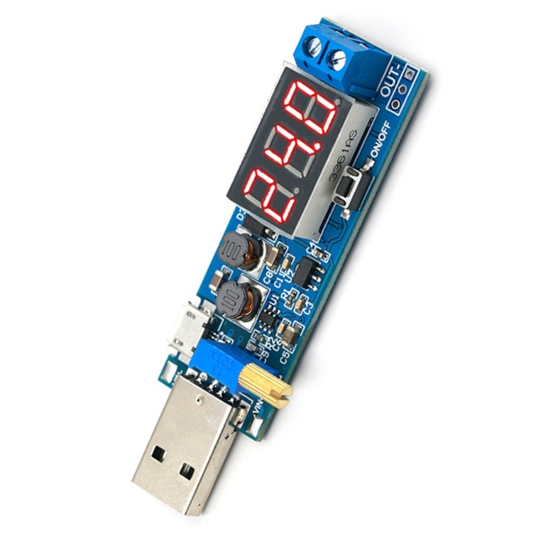 Zzz USB Boost/Buck Modul Power Supply 3Bit Digital Tube Display Nyaman Digunakan