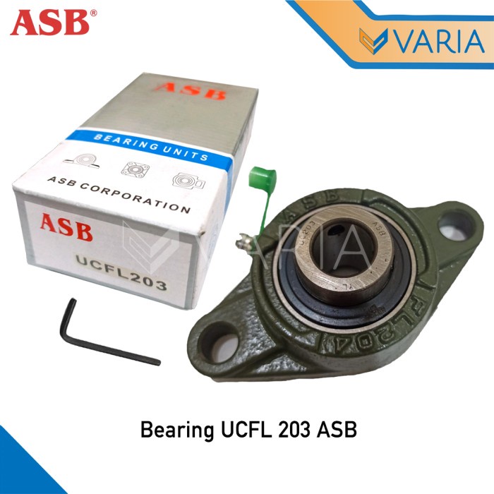 Bearing UCFL 203 ASB Diameter As 17 mm Laher Pillow Block Duduk