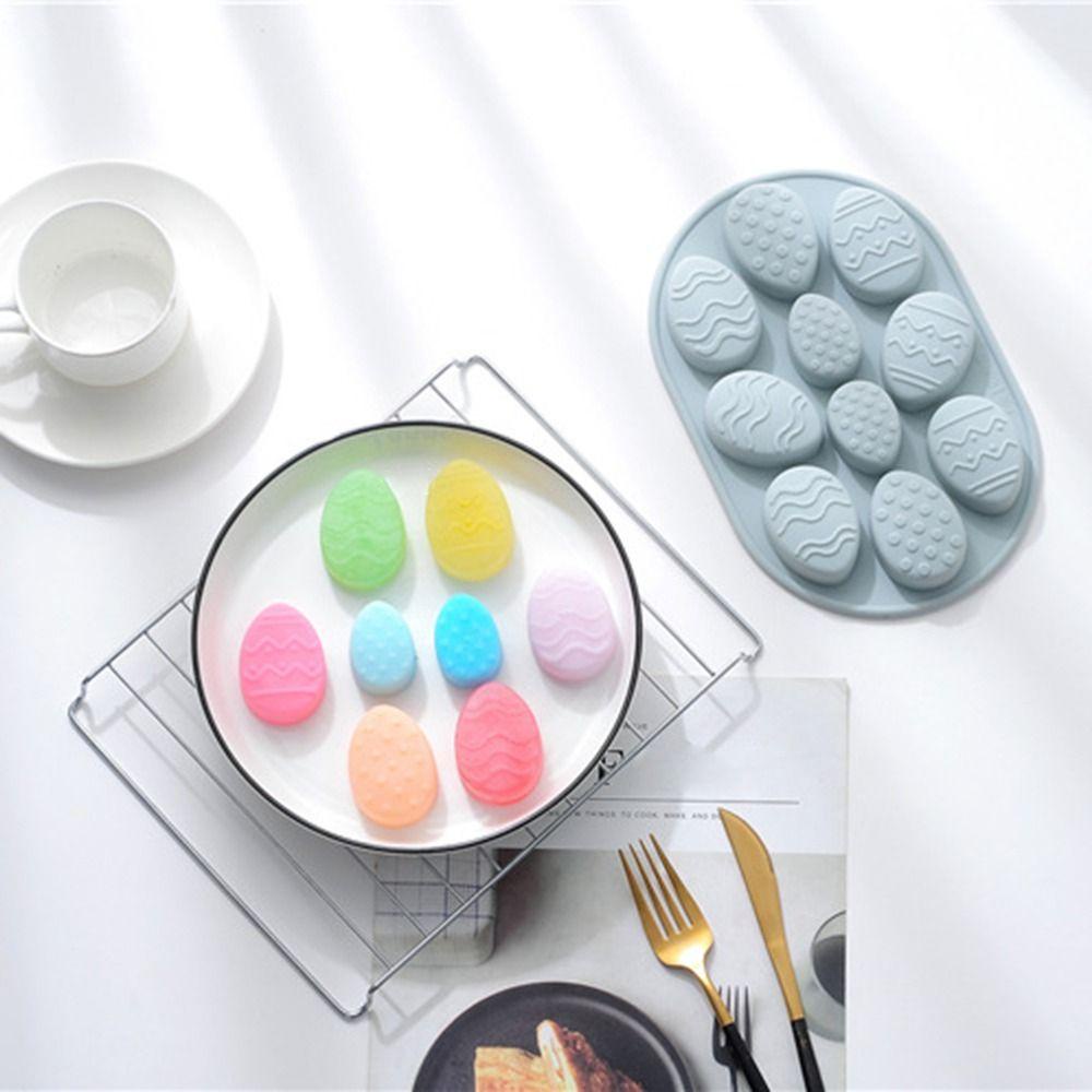 Top Easter Egg Baking Tool Cetakan Sabun Cetakan Kue Coklat 10rongga