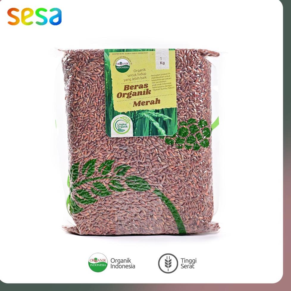 

((Etalase)-L82H✔) Lingkar Organik Beras Merah Organik 1 Kg pasti dikirim