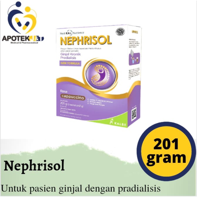 SUSU NEPHRISOL ISI 201 GR / NUTRISI GINJAL KRONIS BELUM CUCI DARAH/ NUTRISI PASIEN GAGAL GINJAL PRADIALISIS