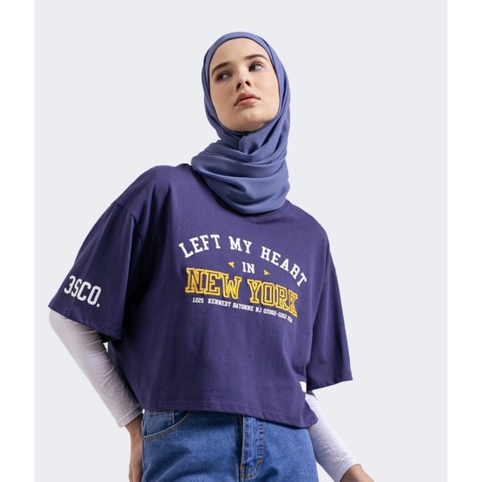 kaos crop wanita 3second 2022121204