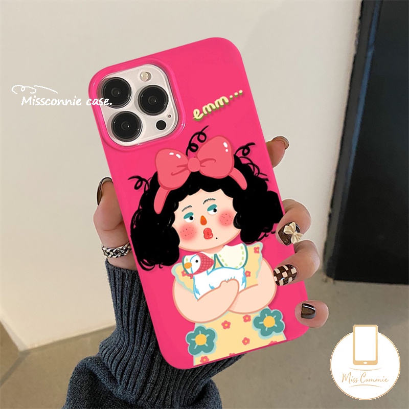 Case Kompatibel Untuk IPhone 7Plus 8Plus XR 11 13 12 14 Pro Max 7 8x XS Max Se2020Mawar Merah Lucu Imut Cewek Glossy Halus Lembut TPU Full Body Pelindung Penutup Belakang