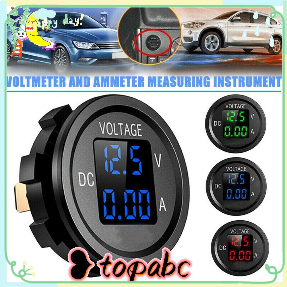 Top Voltmeter Digital Voltmeter Dual Display Tes Tegangan Untuk Pengukur Volt Motor Mobil