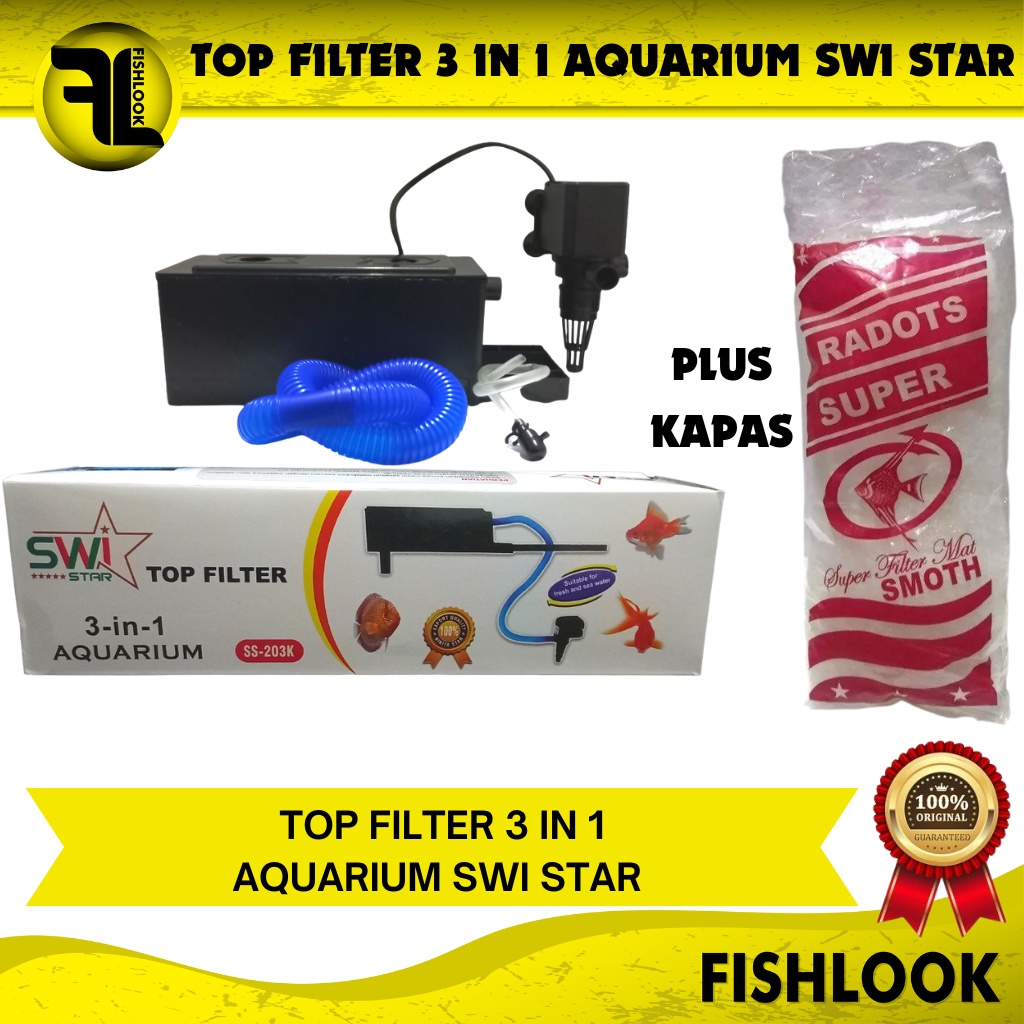 top filter aquarium swi nikita star ss 203 mesin aquarium akuarium aquascape