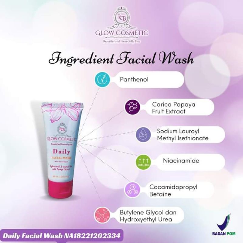 FACIAL WASH (SABUN) RCB GLOW COSMETIC