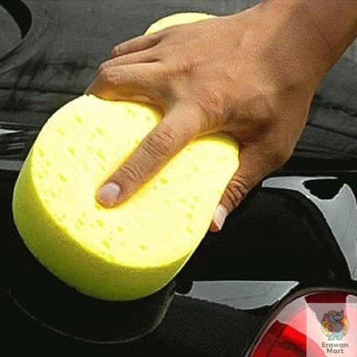 PON CUCI MOTOR -  SPON CUCI MOBIL -  SPONS CUCI / SPON BUSA / Sponge Busa Cuci Mobil Motor Piring Kuning Busa Foam Wash