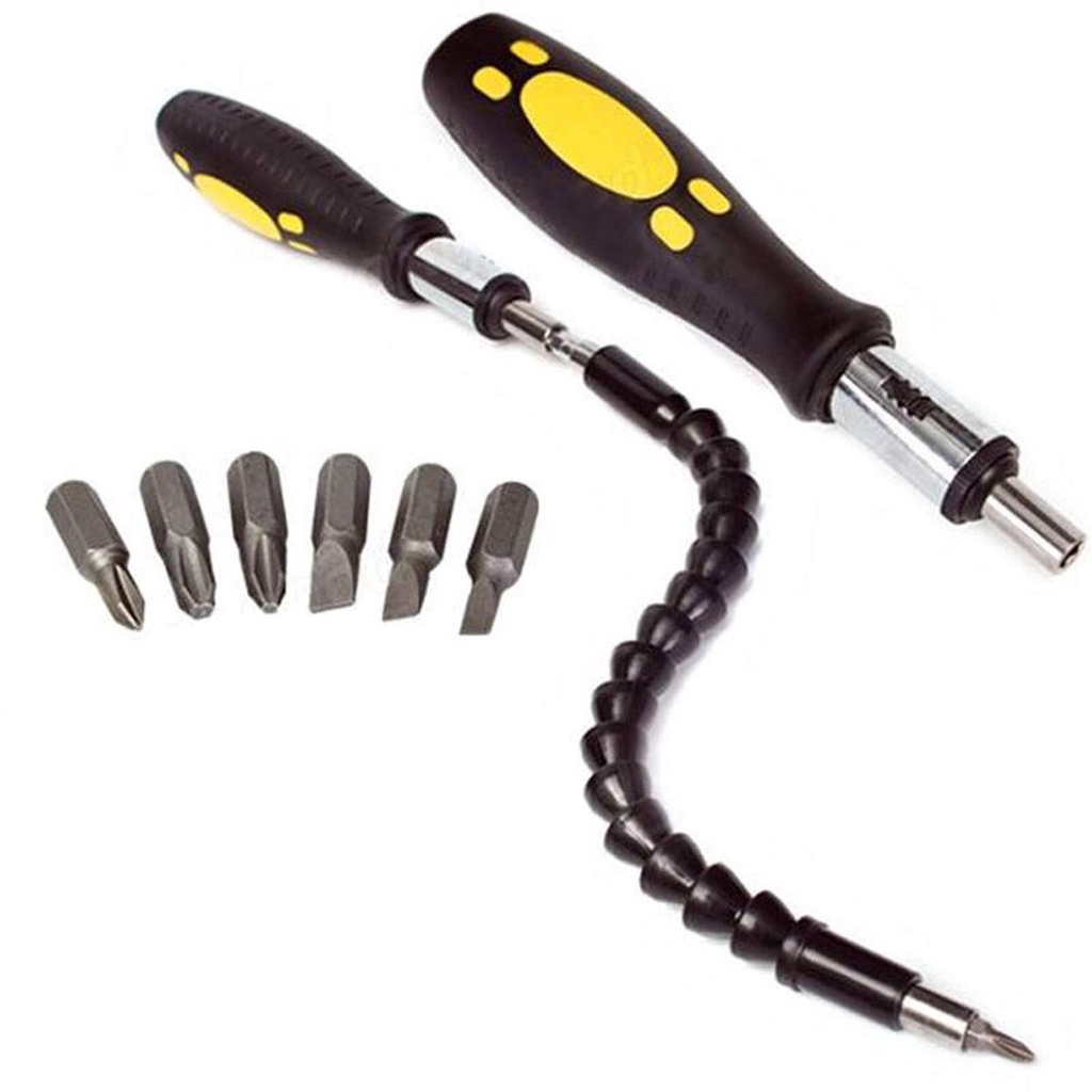 Snake Bit Drill Alat Obeng Bor Lengkap 90 Dengan Mata Obeng 16 pcs