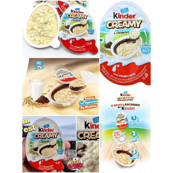 

Kinder Creamy~Milky & Crunchy 19g/pcs Product India