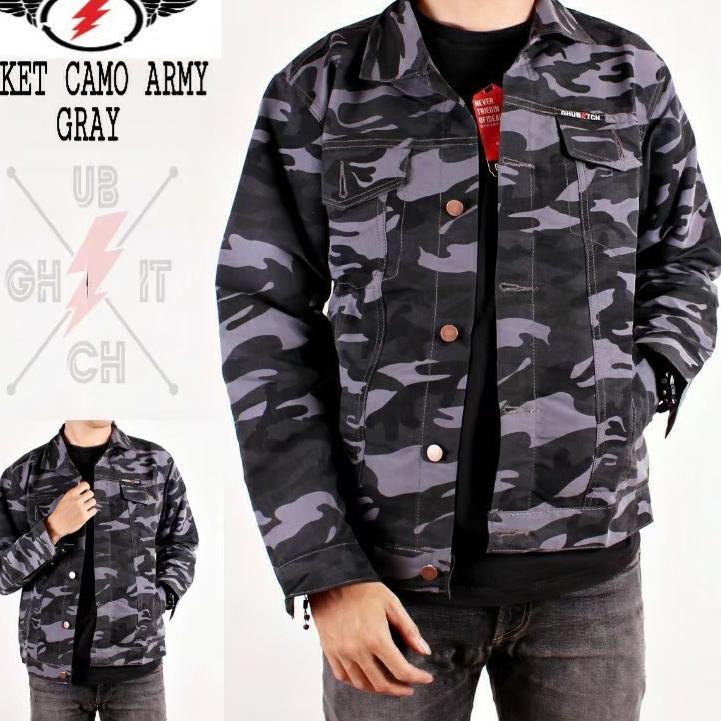 Stok Terbaru JAKET SEMI PARKA CAMO ARMY LORENG ORIGINAL