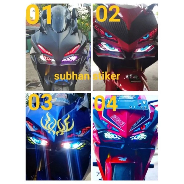 stiker lampu cbr 150 new