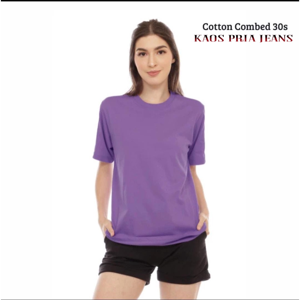 KAOS POLOS LENGAN PENDEK ORI COTTON COMBED 30S