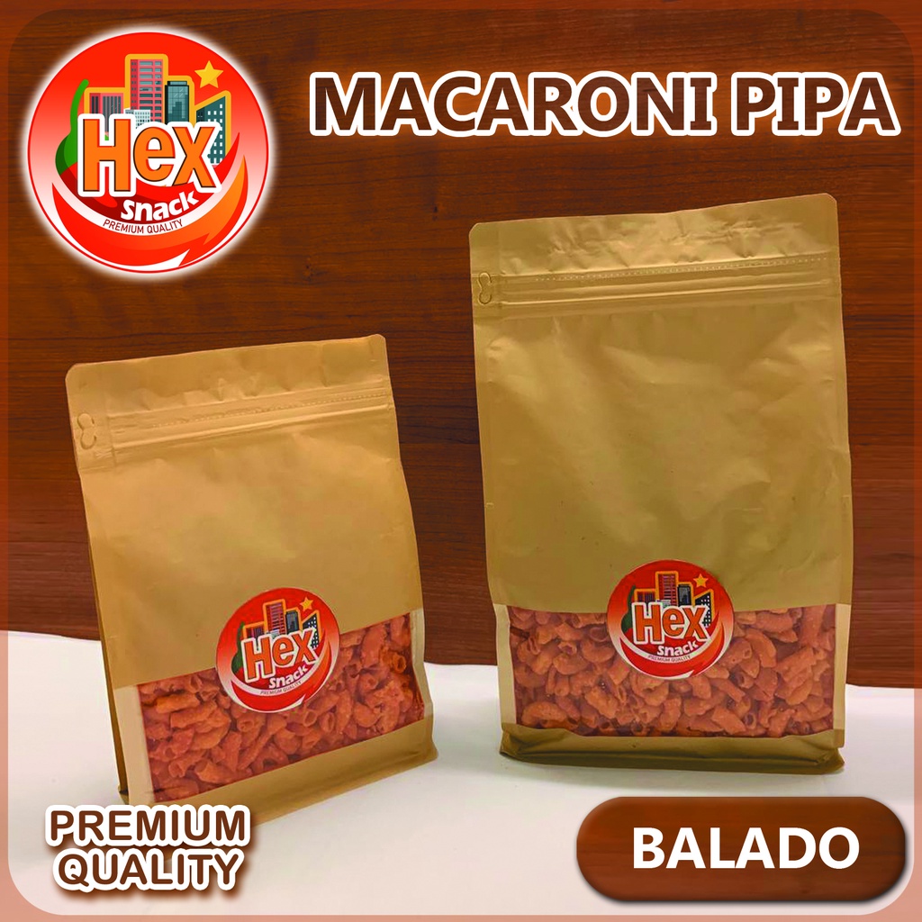 

Makaroni Pipa Balado 150gram - Hex Snack