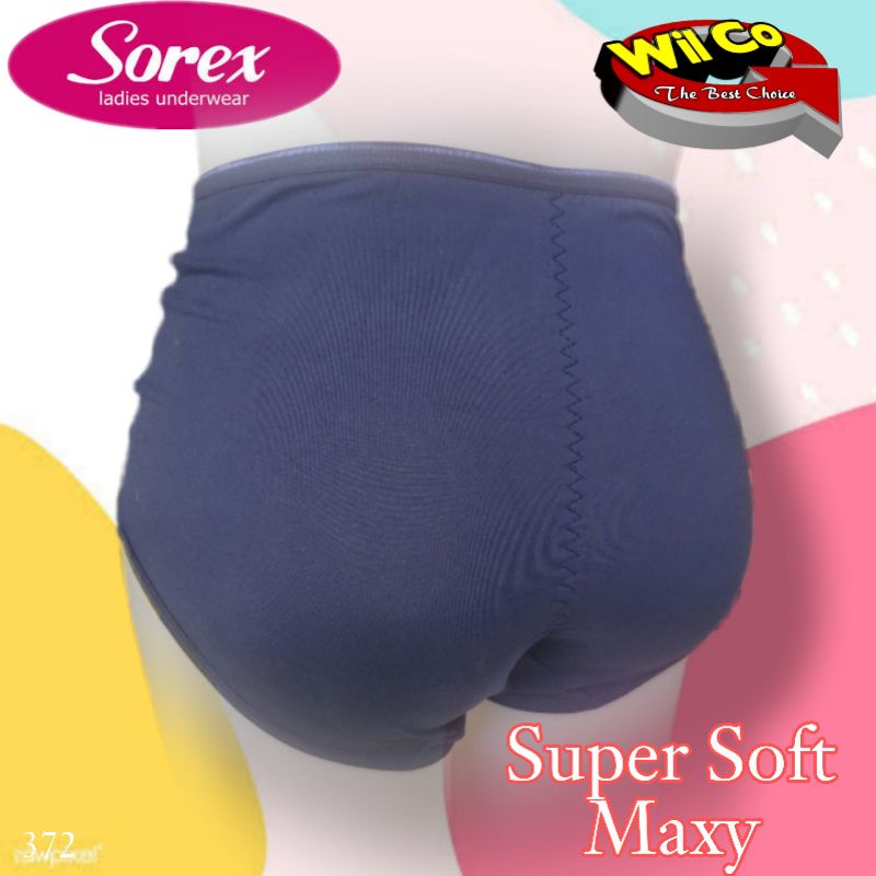 K372 - (Harga Per 1 Potong) CELANA DALAM WANITA PAKAIAN DALAM PAKAIAN WANITA CD SOREX JUMBO SIZE L - XXXL MULTI COLOR