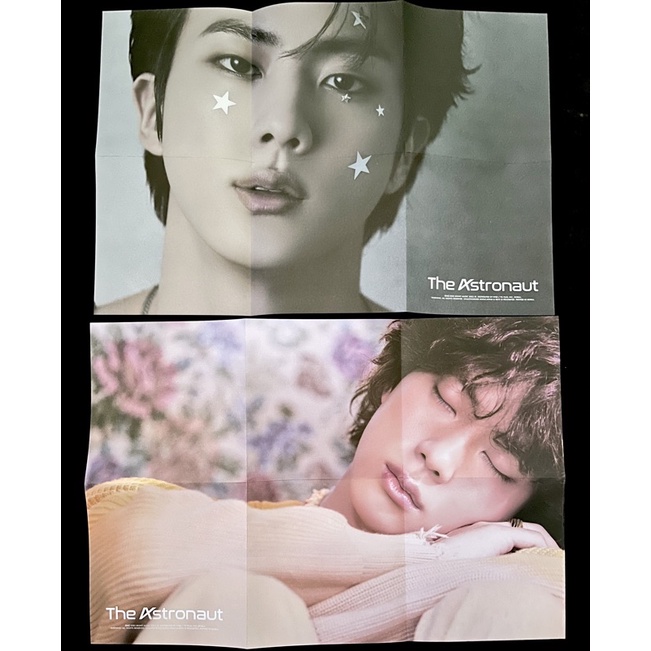 BTS Jin The Astronaut Folded Poster & Weverse Bookmark