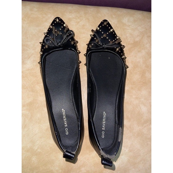 Jual Flat shoes hitam wanita Gio Saverino Shopee Indonesia