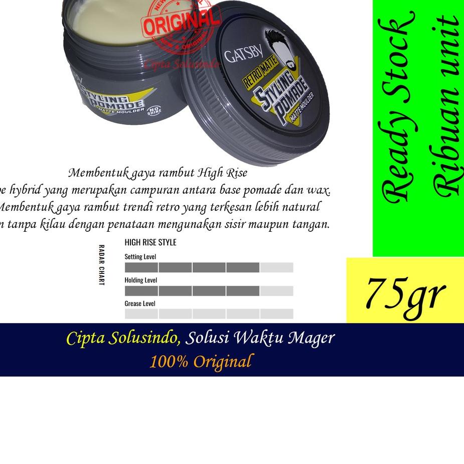 Langsung dibeli--Minyak rambut pomade gatsby styling pomade Matte Moulder besar 75g