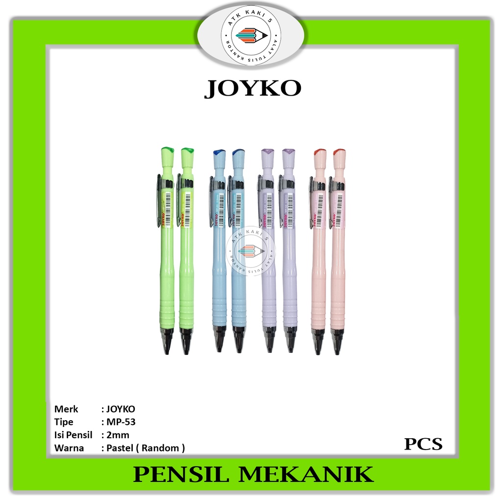 

JOYKO - Mechanical Pencil MP - 53 - Pensil Mekanik - Pcs