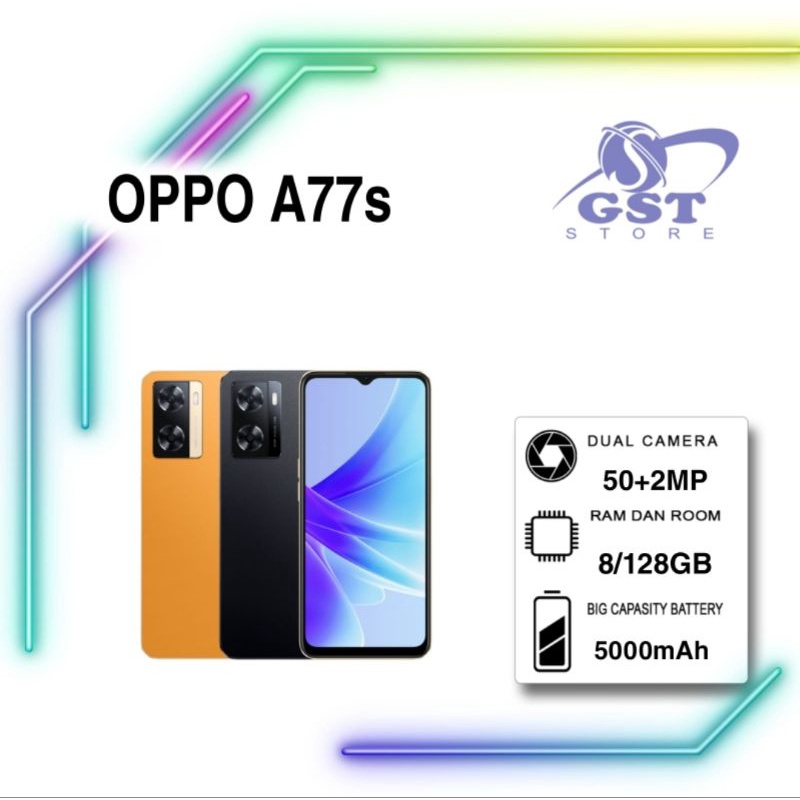 Hp OPPO A77s RAM 8+8gb, INTERNAL 128GB New Series