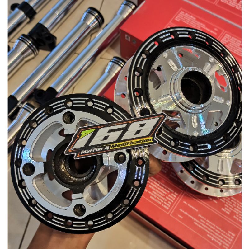 Tromol depan mio beat vario scoopy custom bubut coak lubang bahan original pnp vixion ninja satria f