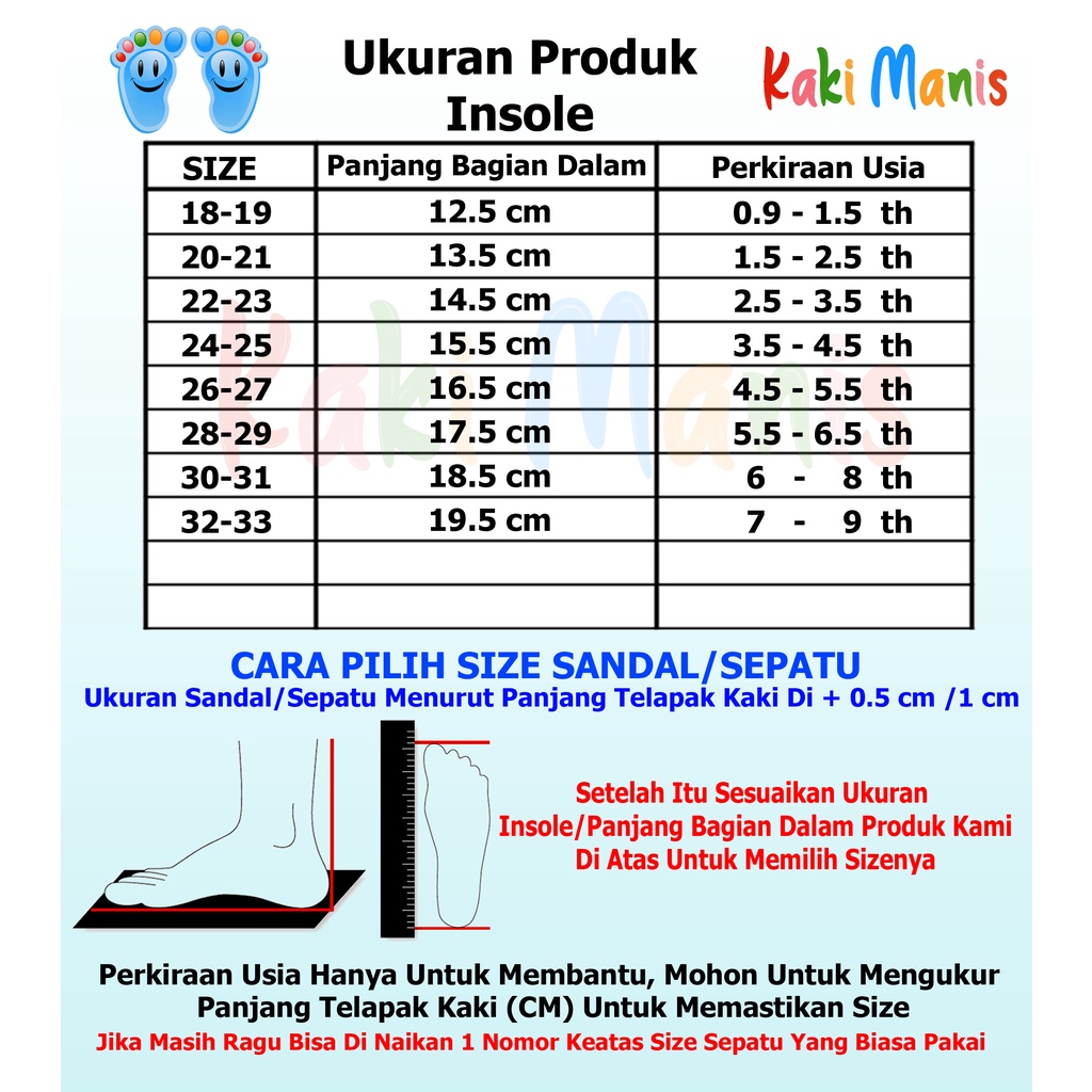 PROMO 12.12 PUNCAK Kakimanis B220 Sandal Anak Import