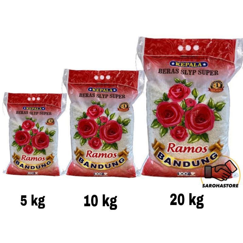 

Beras Premium 5 kg / 10 kg / 20 kg Cap Ramos Bandung