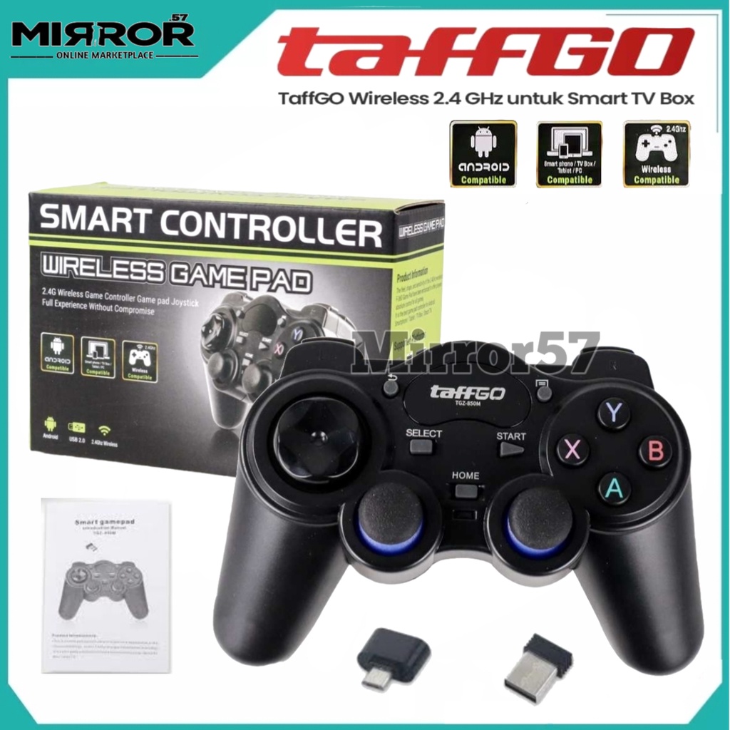 Stick Gamepad Joystick Wireless 2.4GHz Di Smart TV Box Laptop Komputer