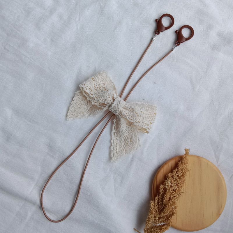 Strap Masker Pita Renda Aesthetic Vintage