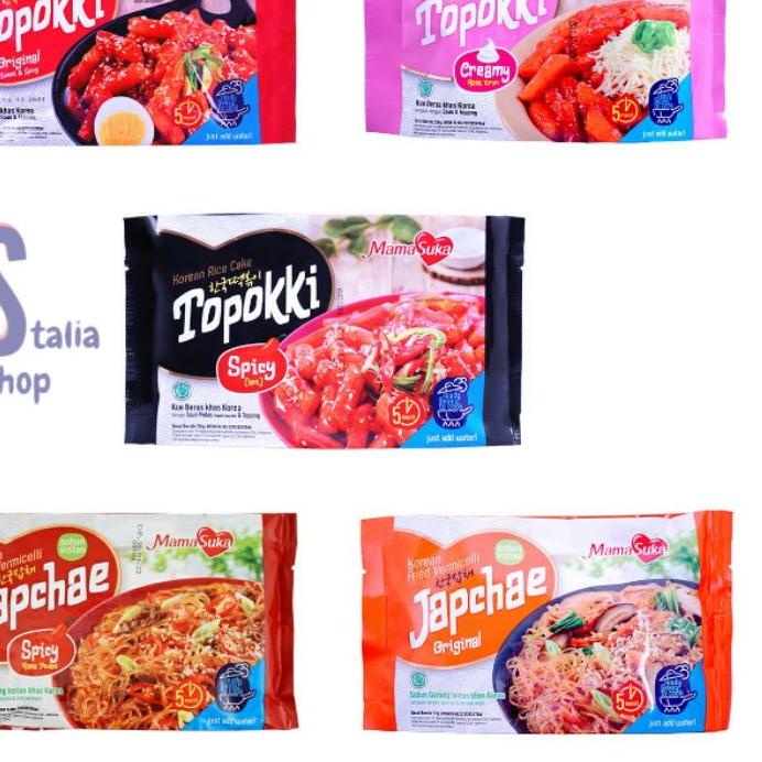 

(Terbaik) Topokki Mamasuka Delisaos Japchae Original Spicy Creamy