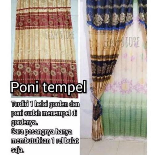 BIG SALE GORDEN PONI RUANG TAMU JENDELA SMOKRING/ GORDEN JODHA PRADA MOTIF/TIRAI HORDENG KORDEN JEND
