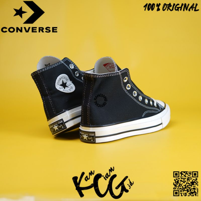 Converse Chuck Taylor 70S High Black White 100% Original