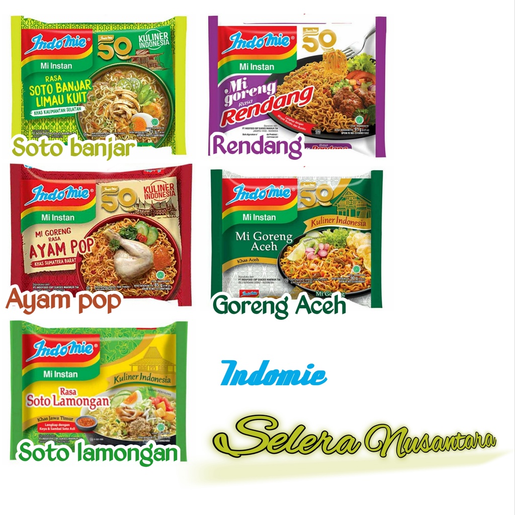 Indomie selera Nusantara mie instan