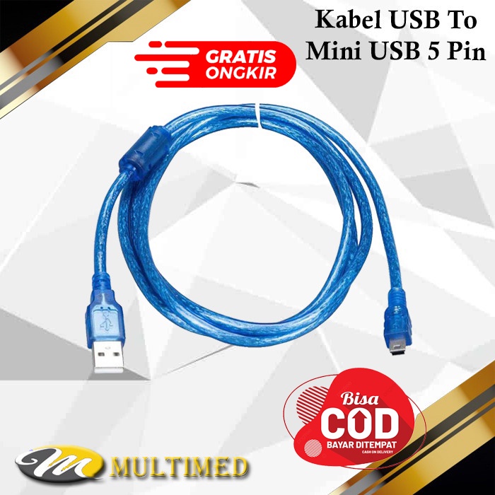 Kabel Usb To Mini USB 5 Pin Bagus