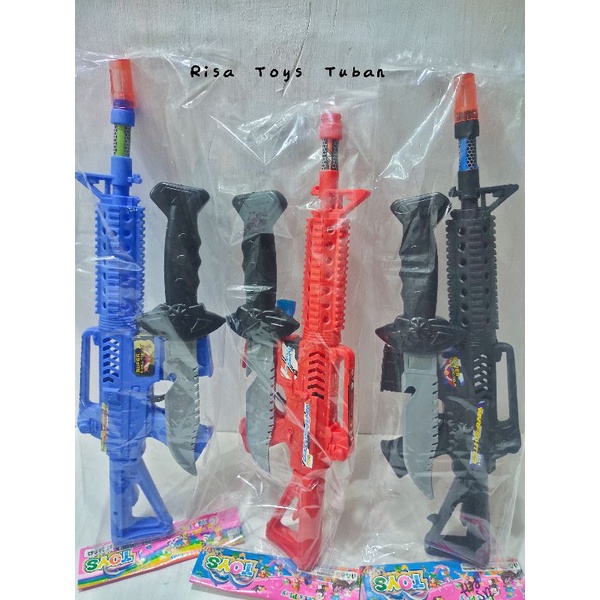 MAINAN TEMBAK KRETEK KRETEK DAN PEDANG (SATU PAKET)