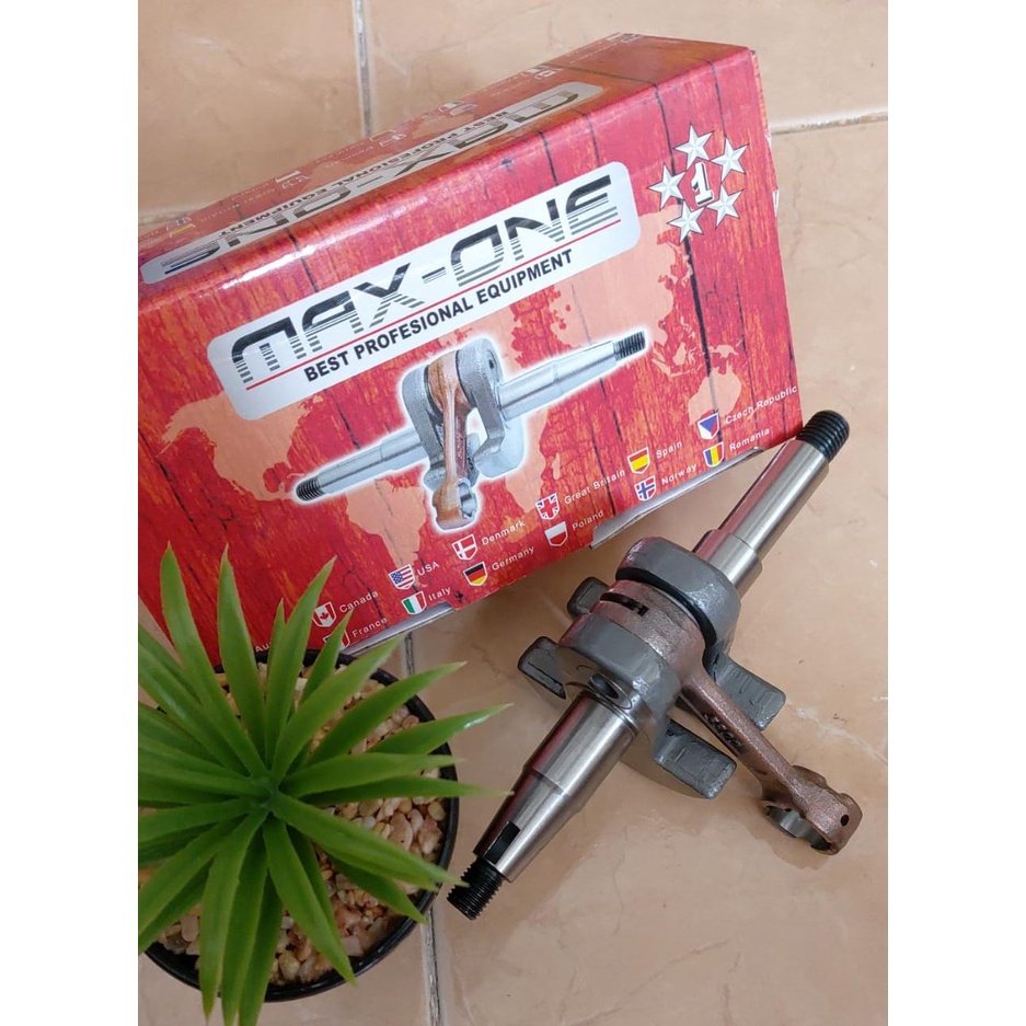 CRANK SHAFT MESIN CHAIN SAW 5800 MAX ONE Bahan besi