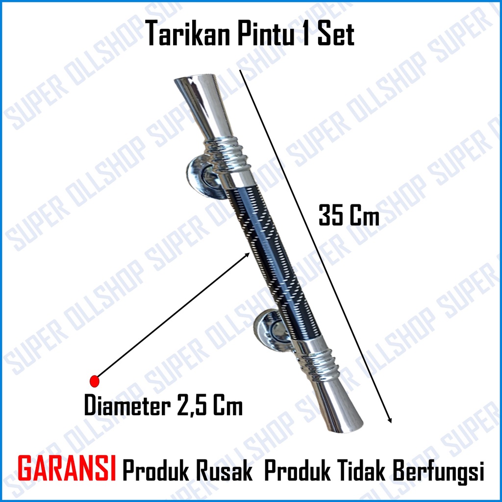 Gagang Pintu Rumah 35 Cm Body Kunci Pelor Murah Tarikan Gagang Pintu Rumah Kupu Tarung 1 Set / Handle Pintu Rumah 35 Cm Murah Minimalis Tarikan Pintu Pull Gagang Pintu Awet