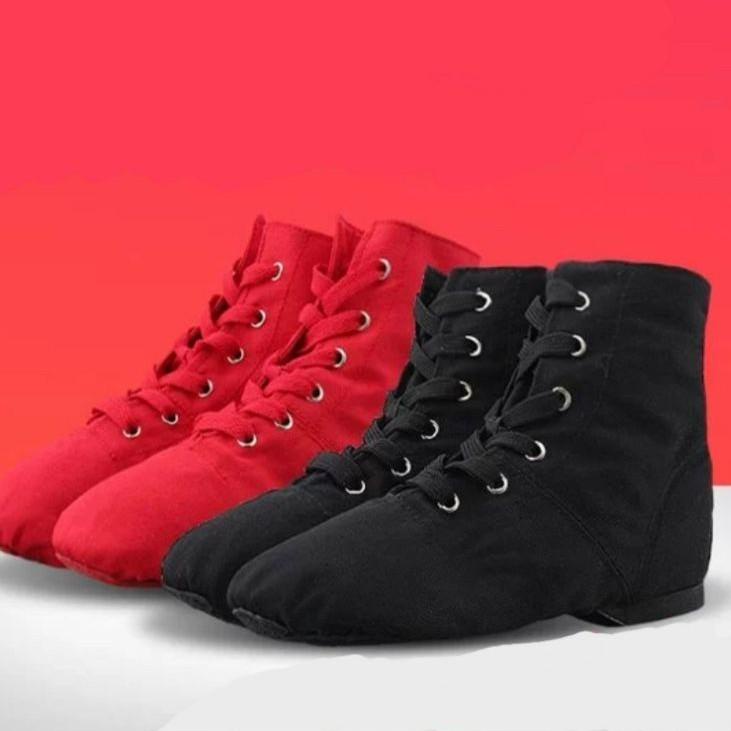 Terpercaya Sepatu kain wanita line dance senam boots ankle shoes KN T