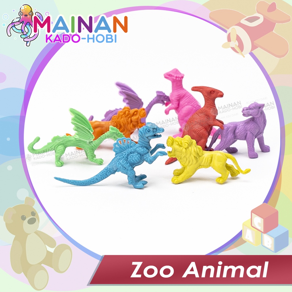 MAINAN ANAK MINIATUR ANIMAL HEWAN MINI DINOSAURUS