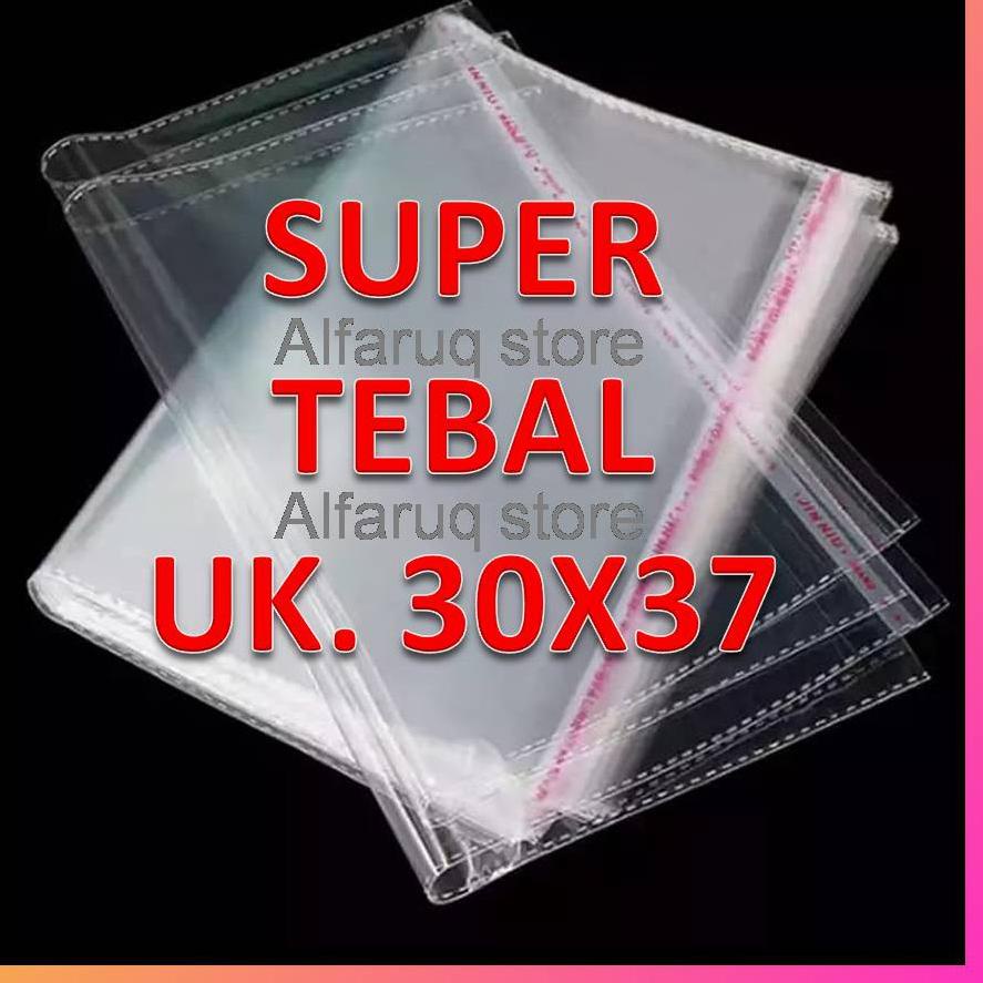 

Fast Sale SUPER TEBAL!!! Plastik OPP 30x37 TEBAL 05 (100 Lembar)